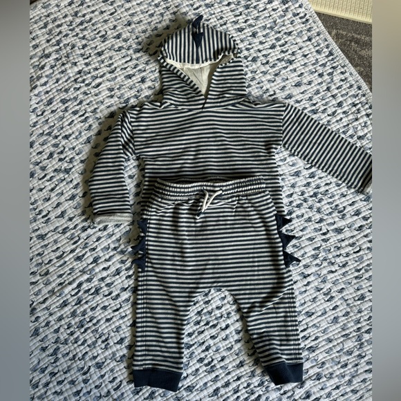 Tucker + Tate Striped Dino Sweatsuit Set - Picture 2 of 9